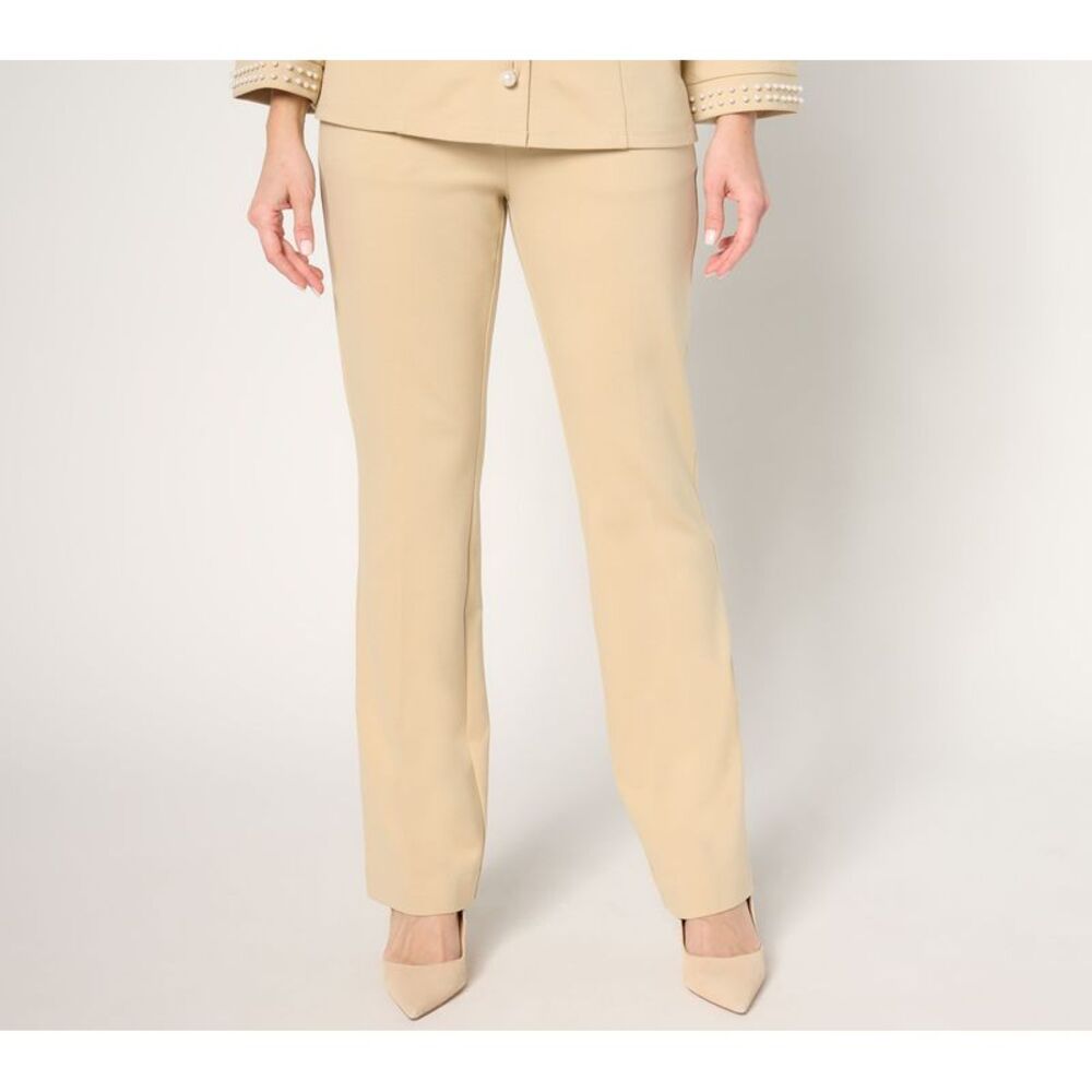 Summersalt Women's Pants Sz XL Pull-On Tailored Knit Pant White A675932